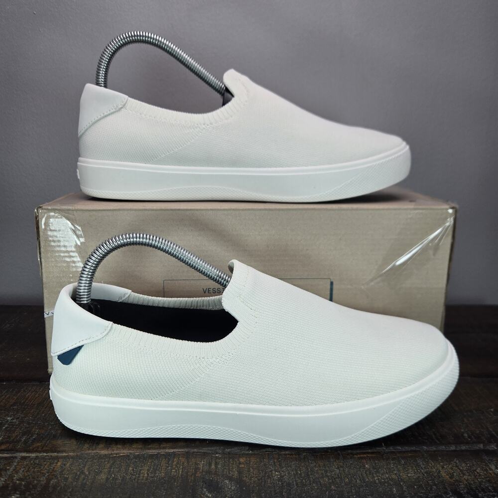 NEW Vessi Boardwalk Slip On Mens Size 11 Waterproof Shoes Sneakers Sail White